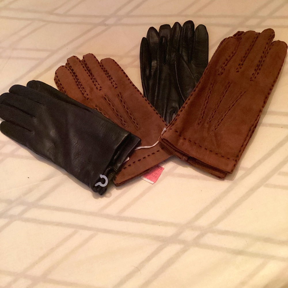 4 Pairs of  Genuine Leather Gloves For one Price.